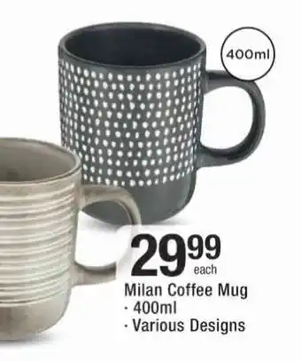 Checkers Hyper Milan Coffee Mug 400ml offer