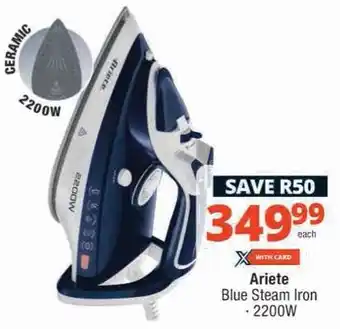 Checkers Hyper Ariete Blue Steam Iron offer