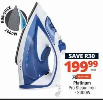 Checkers Hyper Platinum Pro Steam Iron offer