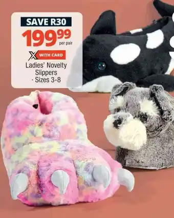 Checkers Hyper Ladies' Novelty Slippers offer