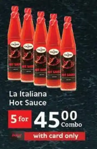 Oxford Freshmarket La Italiana Hot Sauce offer