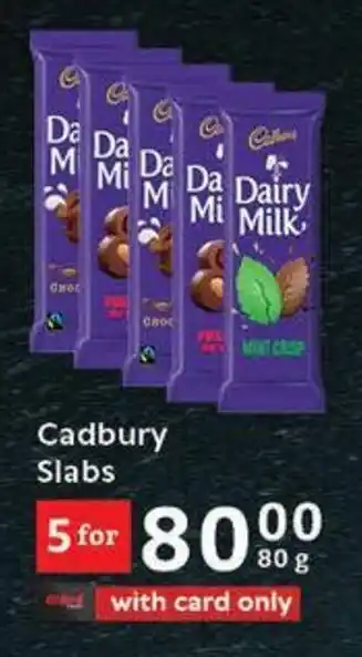 Oxford Freshmarket Cadbury Slabs offer