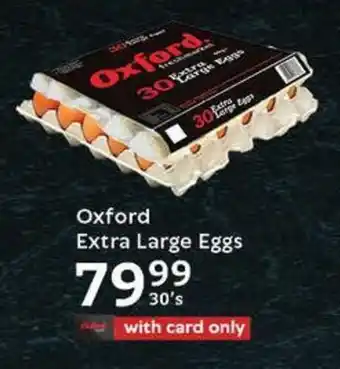 Oxford Freshmarket Oxford Extra Large Eggs offer