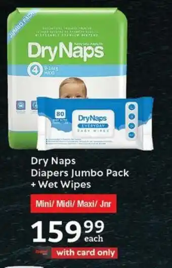 Oxford Freshmarket Dry Naps Diapers Jumbo Pack + Wet Wipes offer