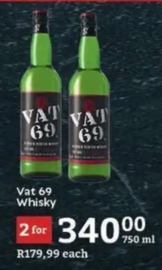 Oxford Freshmarket Vat 69 Whisky offer