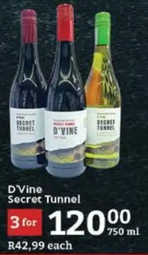 Oxford Freshmarket D'Vine Secret Tunnel offer