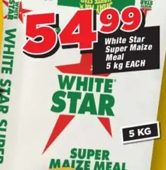 OK Grocer White Star Super Maize Meal 5 kg EACH offer