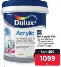 Makro Dulux - 20 l acrylic pva offer