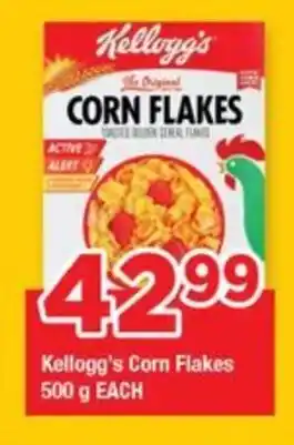 OK Grocer Kellogg's Corn Flakes 500 g EACH offer