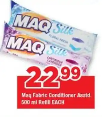 OK Grocer Maq Fabric Conditioner Asstd. 500 ml Refill EACH offer