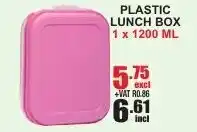 Plastic Lunch Box 1200ml