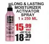 Long & Lasting Moisturiser Activator Spray 1x250ml
