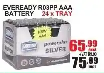 Eveready R03PP AAA Battery 24xtray