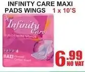 Infinity Care Maxi Pad Wings 1x10's