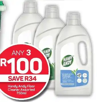 Pick n Pay Hypermarket Handy Andy Floor Cleaner Assorted 750ml offer