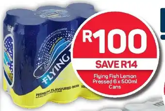 Pick n Pay Hypermarket Flying Fish Lemon Pressed 6 x 500ml Cans offer