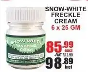 Arrow Cash And Carry Snow-White Freckle Cream 6x25gm offer