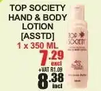Arrow Cash And Carry Top Society Hand & Lotion 1x350ml offer