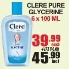 Arrow Cash And Carry Clere Pure Glycerine 6x100ml offer