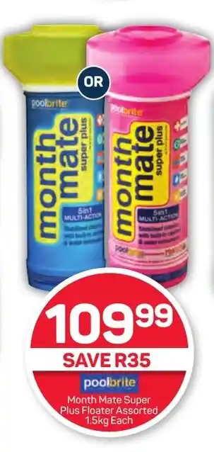 Pick n Pay Month Mate Super Plus Floater Assorted 1.5kg Each offer