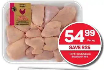 Pick n Pay PnP Fresh Chicken Braaipack 16s offer