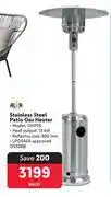 Makro Alva Stainless Steel Patio Gas Heater GHP18 offer