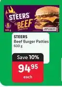 Makro Steers Beef Burger Patties-600g Each offer