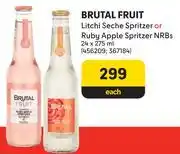 Makro Brutal Fruit Litchi Seche Spritzer Or Ruby Apple Spritzer NRBs-24 x 275ml offer