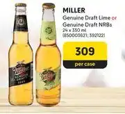 Makro Miller Genunie Draft Lime Or Genuine Draft NRBs-24 x 330ml Per Case offer