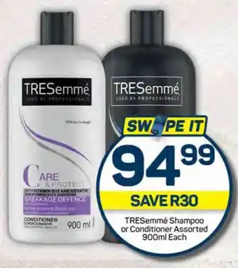 Pick n Pay TRESemmé Shampoo or Conditioner Assorted 900ml Each offer