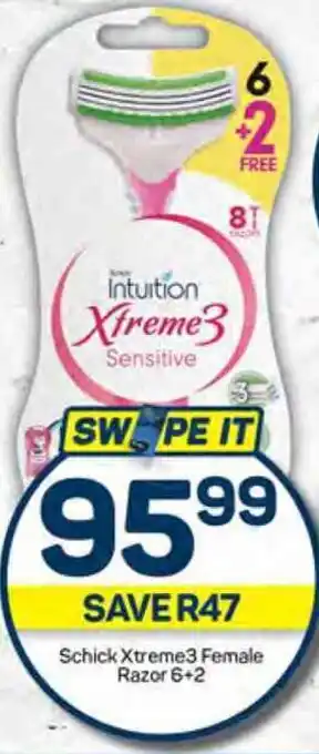 Schick Xtreme3 Female Razor 6+2