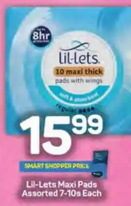 Pick n Pay Lil-Lets Maxi Pads Assorted 7-10s Each offer
