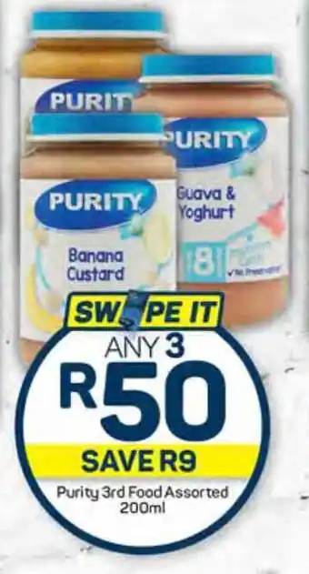Pick n Pay Purity 3rd Food Assorted 200ml offer