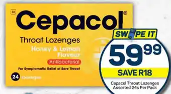 Pick n Pay Cepacol Throat Lozenges Assorted 24s Per Pack offer