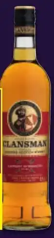 CLANSMAN EXPORT STRENGTH BLENDED SCOTCH WHISKY 750ml
