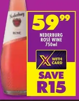 Shoprite Liquor NEDERBURG ROSÉ WINE 750ml offer