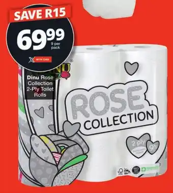 Checkers Dinu Rose Collection 2-Ply Toilet Rolls offer