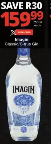 Checkers Imagin Classic/Citrus Gin offer