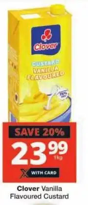 Checkers Clover Vanilla Flavoured Custard offer