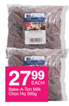 Save Bake-A-Ton Milk Choc Hq 500g offer