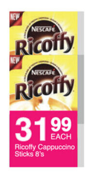 Save Ricoffy Cappuccino Sticks 8's offer