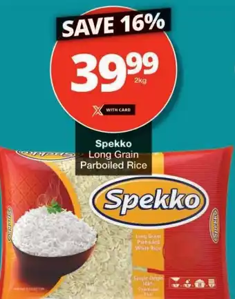 Checkers Spekko Long Grain Parboiled Rice offer