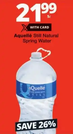 Checkers Aquellé Still Natural Spring Water offer