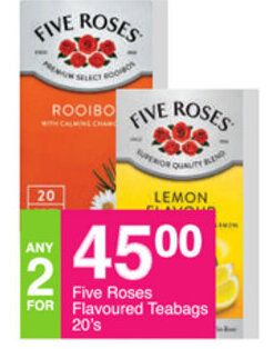 Save Five Roses Flavoured Teabags 20's offer
