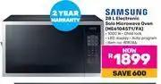 Game Samsung 28L Electronic Solo Microwave Oven ME6104ST1/FA offer