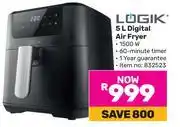 Game Logik 5L Digital Air Fryer offer