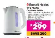 Game Russell Hobbs 1.7L Plastic Cordless Kettle offer