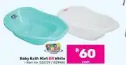 Game Baby Care Baby Bath Mint Or White-Each offer