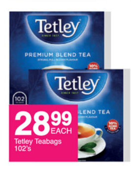 Save Tetley Teabags 102's offer