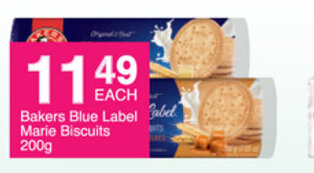 Bakers Blue Label Marie Biscuits 200g